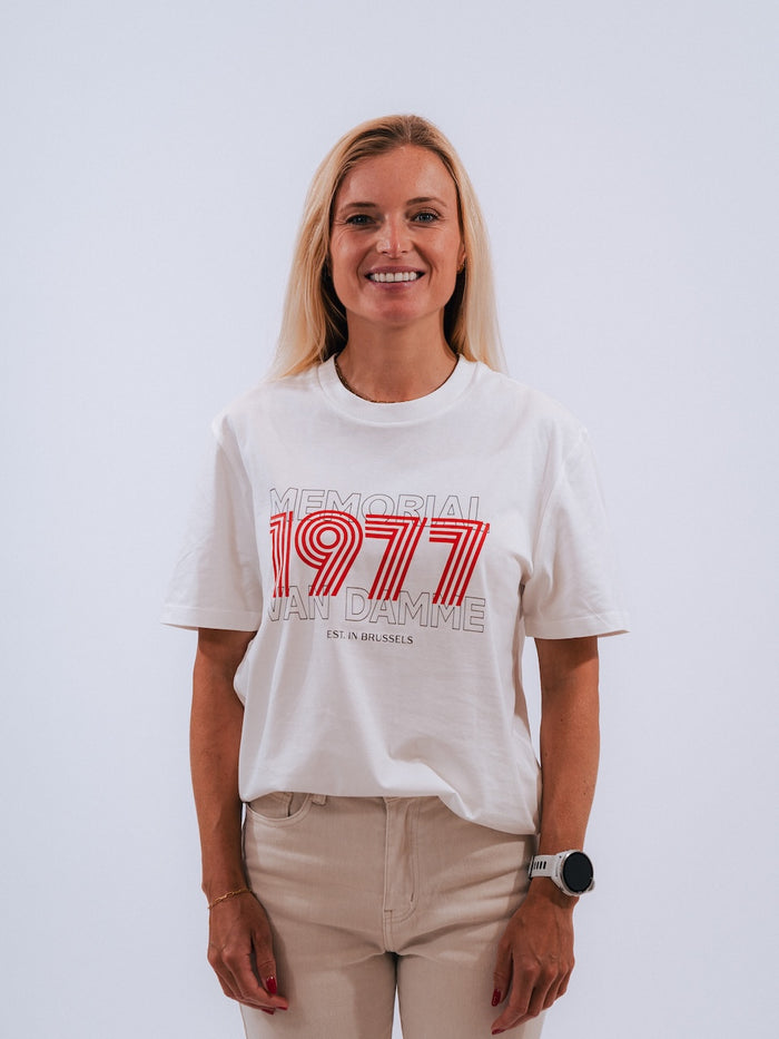 Memorial Van Damme - T-shirt first edition 1977 - Off-white/red