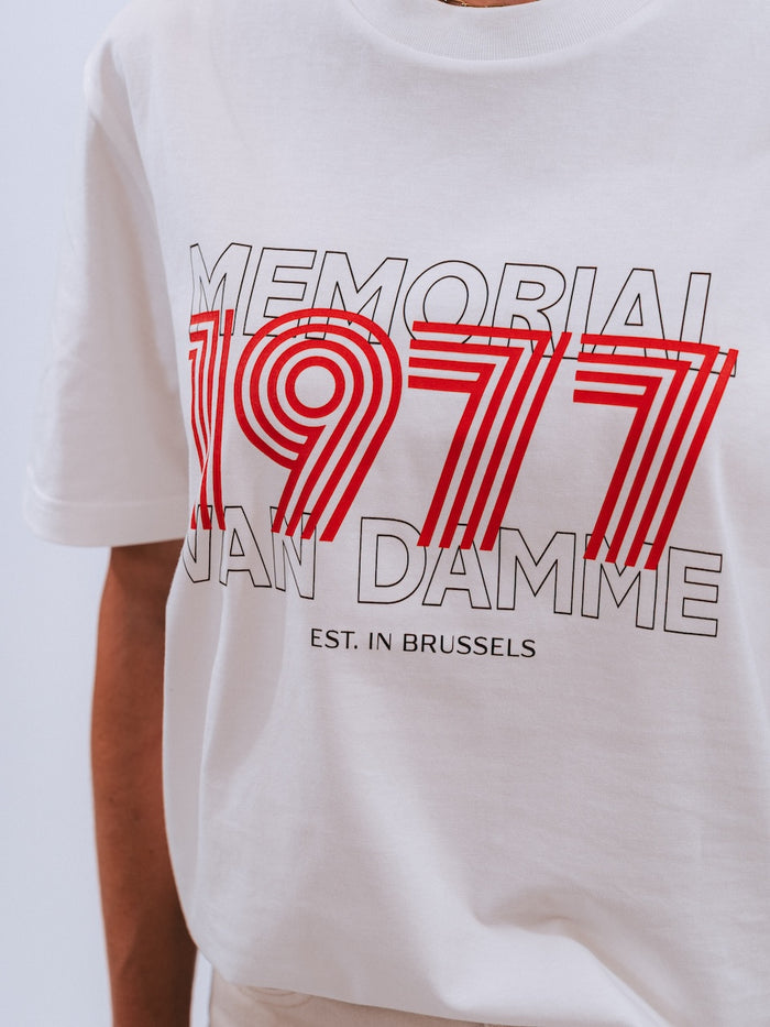 Memorial Van Damme - T-shirt first edition 1977 - Off-white/red
