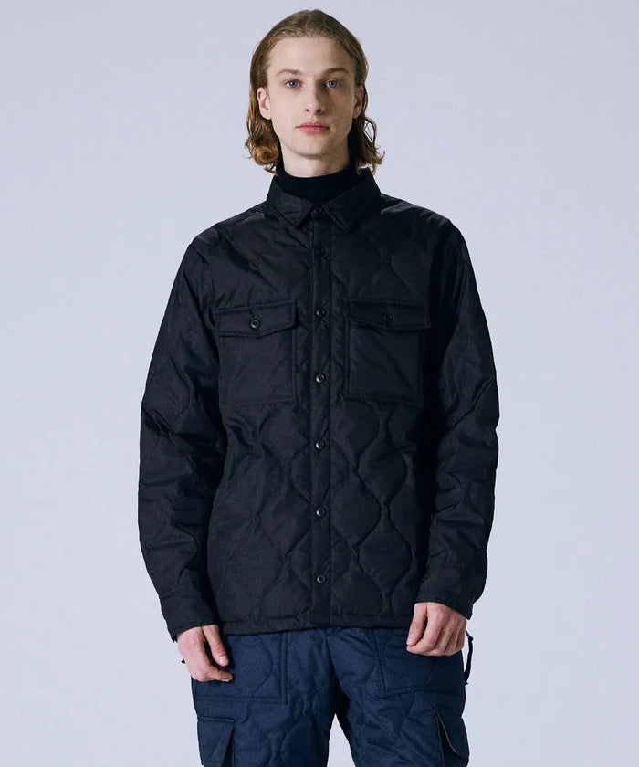 Military Down Shirt - Black