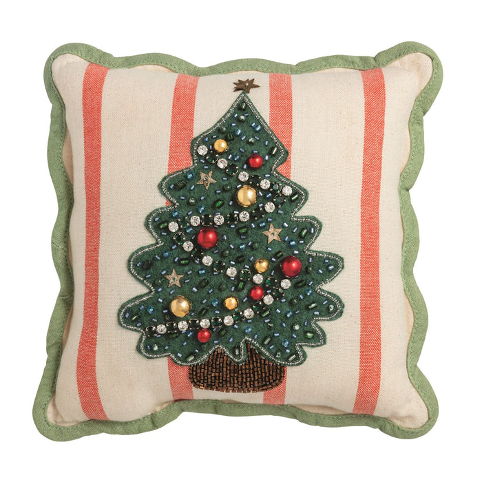 Mini Nutcracker Beaded Pillow