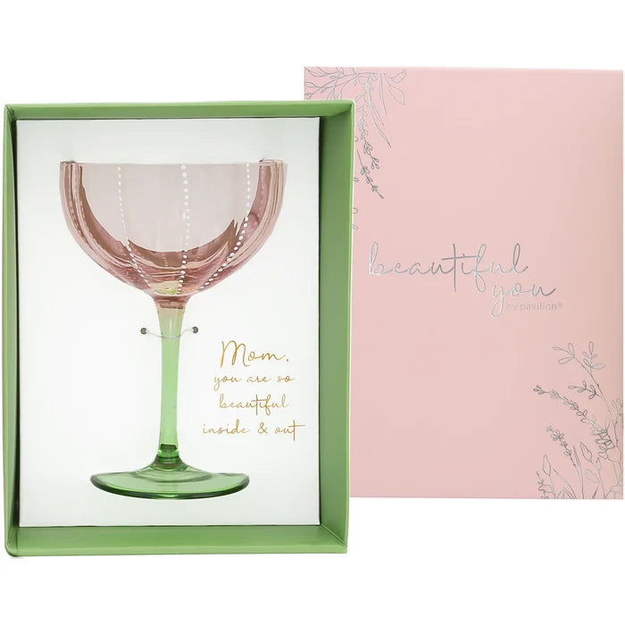Mom Pink Glass - Madison's Niche