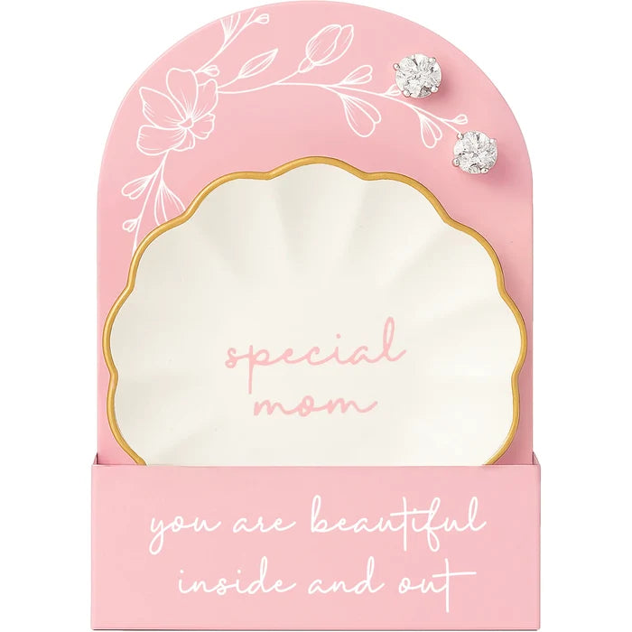 Mom Trinket Dish with Earrings - Madison's Niche