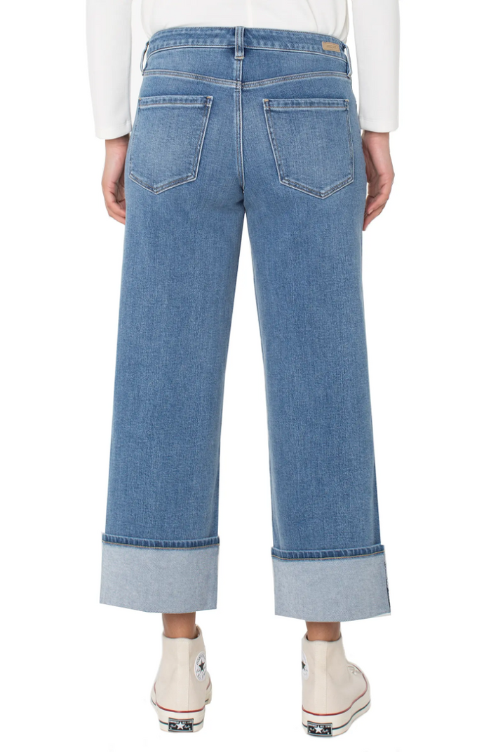 Morgan High Cuffed Wide Leg in Klamath - Madison's Niche