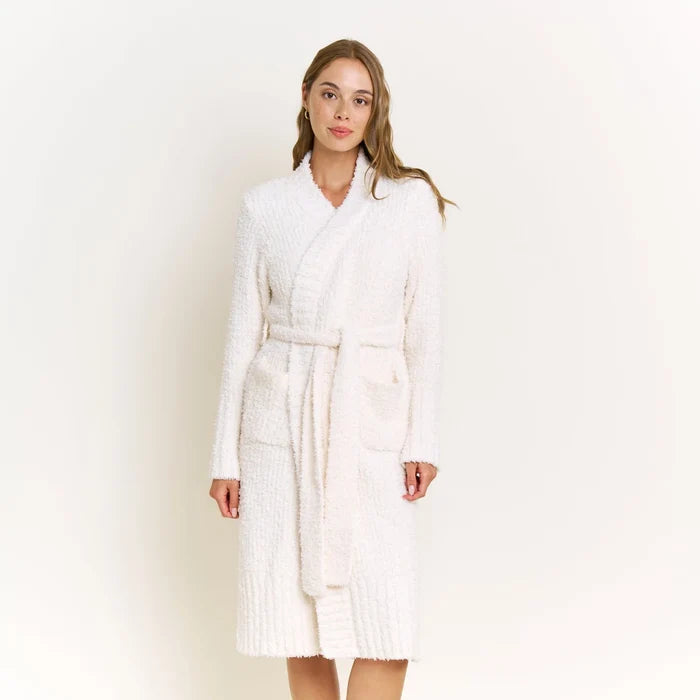 Morning Brew Robe In Ivory - Madison's Niche