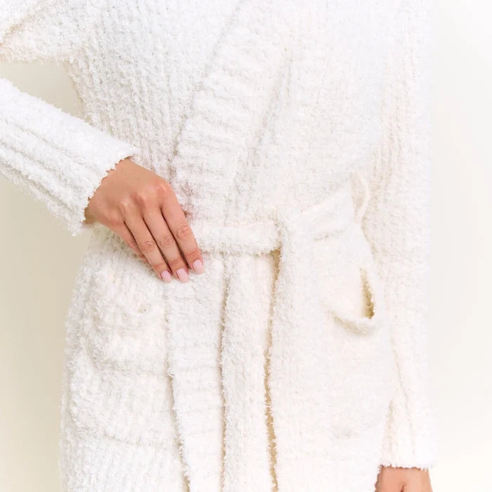Morning Brew Robe In Ivory - Madison's Niche
