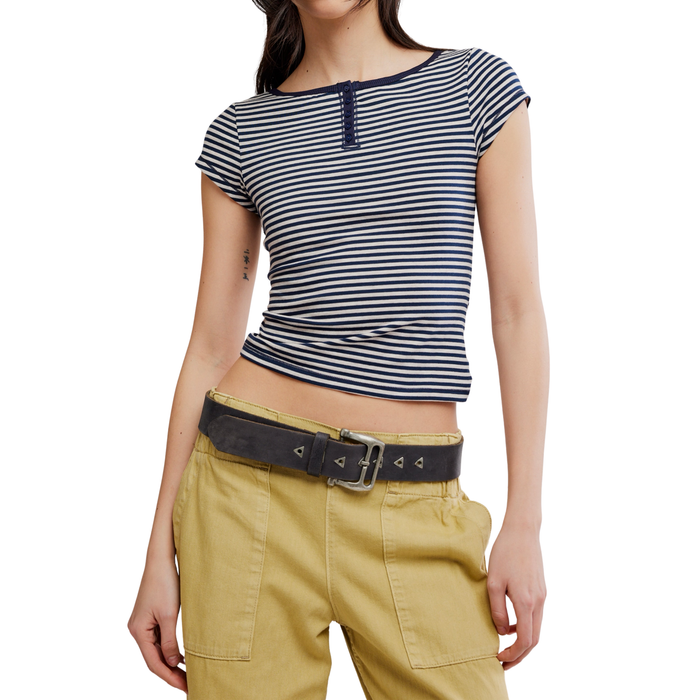 Morning Pages Henley in Navy