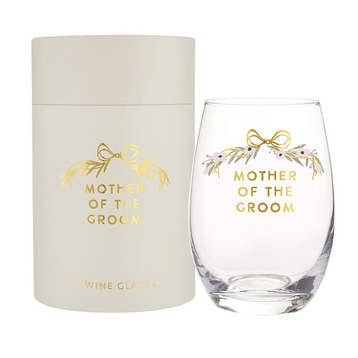 Mother of Groom Boxed Glass - Madison's Niche