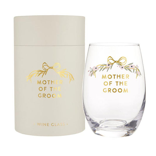 Mother of Groom Boxed Glass - Madison's Niche