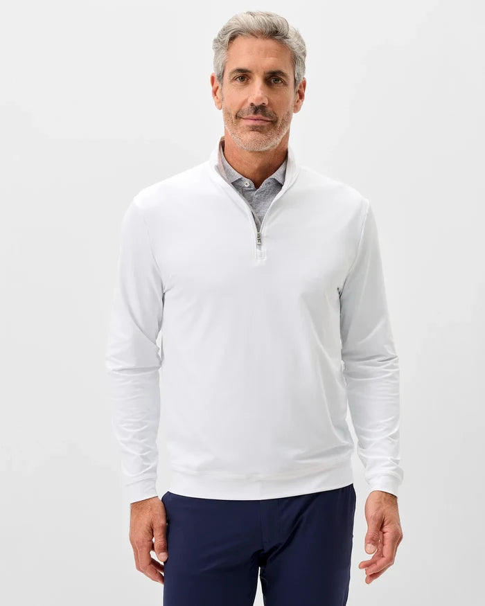 Motion 1/4 Zip in White - Madison's Niche