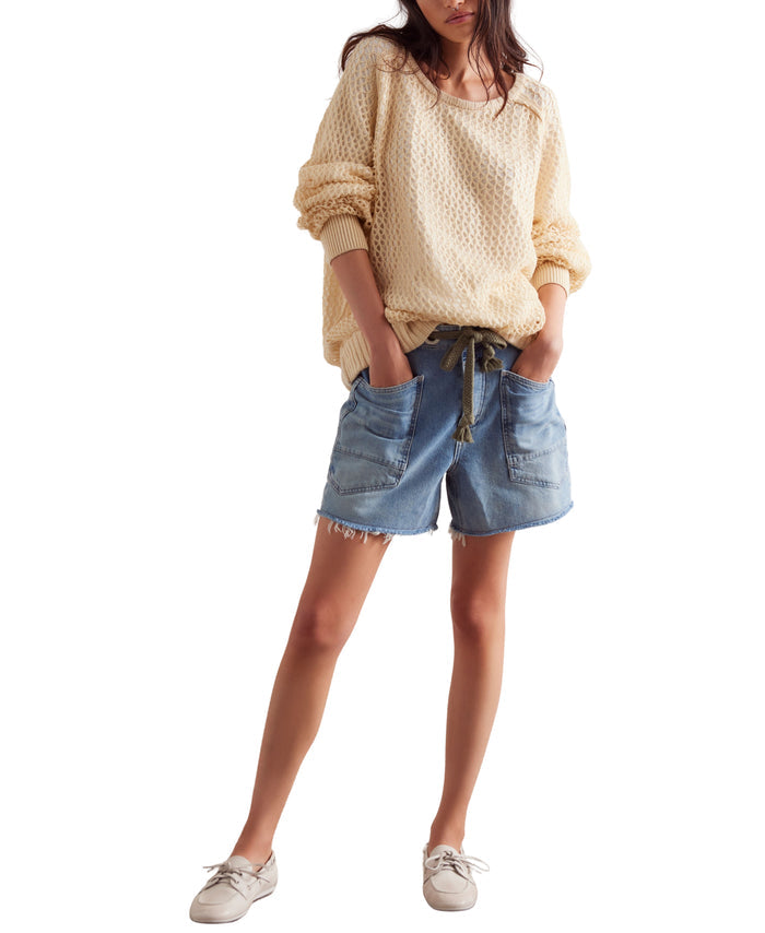Moxie Shorts in Truest Blue - Madison's Niche