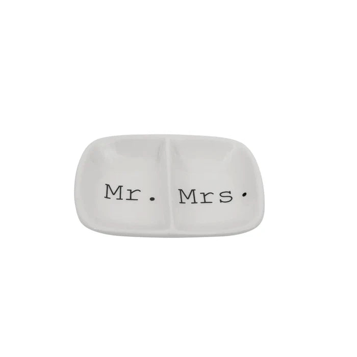 Mr. & Mrs. Ceramic Dish - Madison's Niche