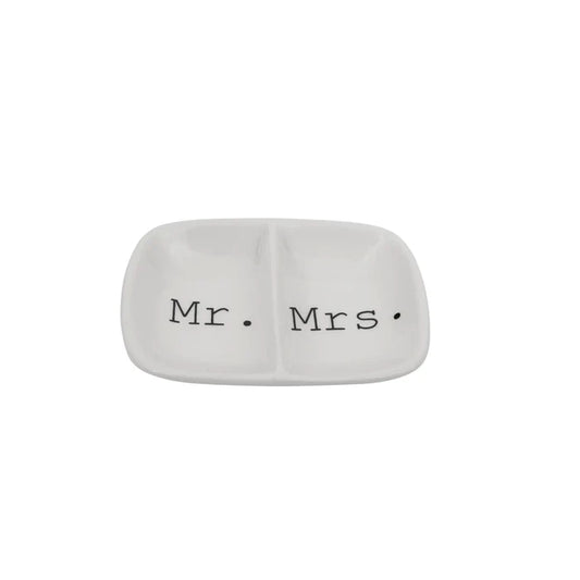 Mr. & Mrs. Ceramic Dish - Madison's Niche