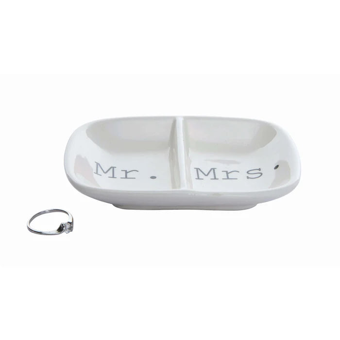 Mr. & Mrs. Ceramic Dish - Madison's Niche