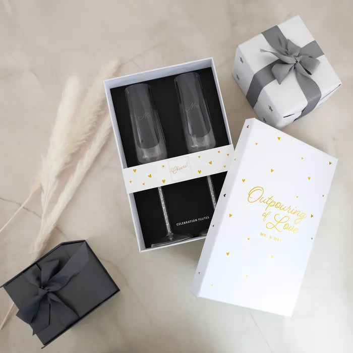 Mr. & Mrs. Flute Set of 2 - Madison's Niche
