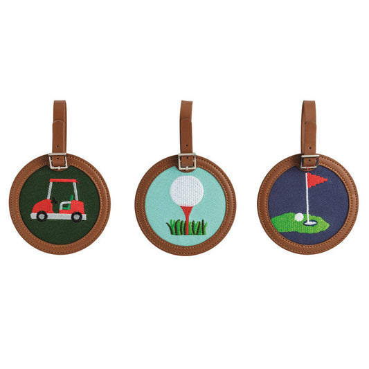 Needlepoint Golf Bag Tag - Madison's Niche