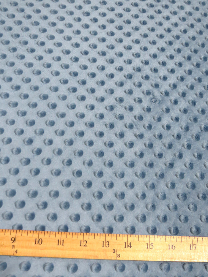 Neon Orange Minky Dimple Dot Baby Soft Fabric / Sold By The Yard