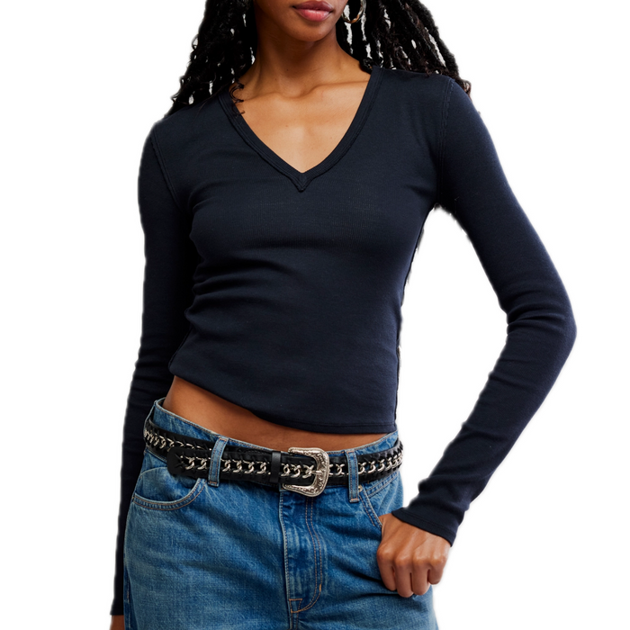 Neria Long Sleeve in Black - Madison's Niche
