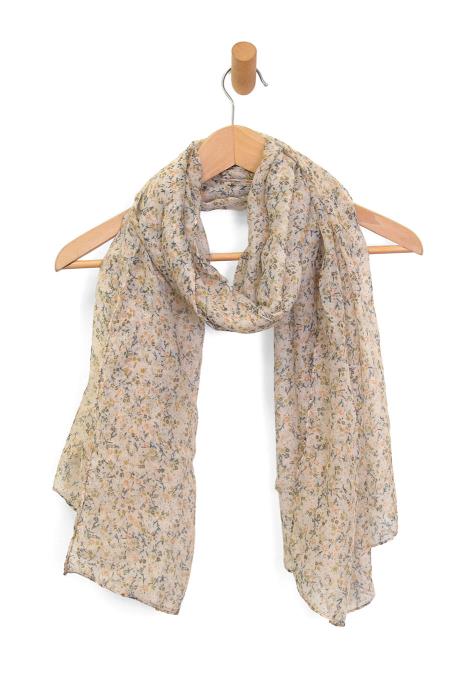 Neutral Darling Ditsy Floral Scarf - Madison's Niche