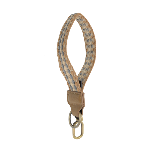 Neutral Dot Stripe Keychain - Madison's Niche