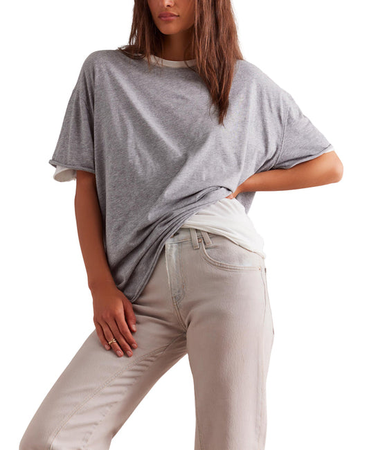 Nina Tee in Grey Heather - Madison's Niche