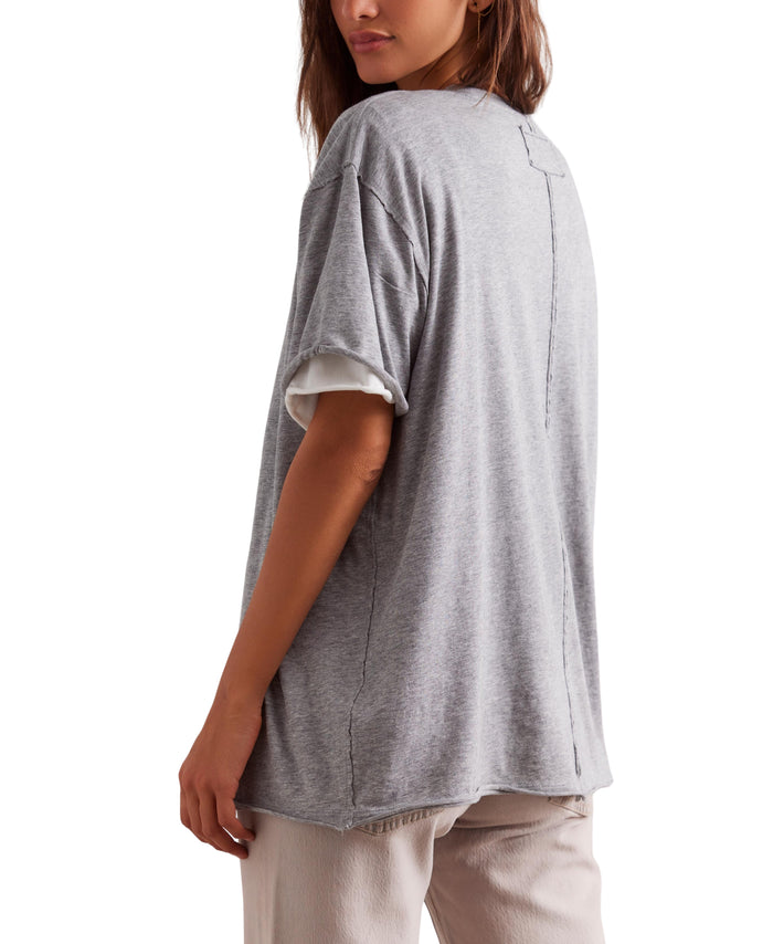 Nina Tee in Grey Heather - Madison's Niche