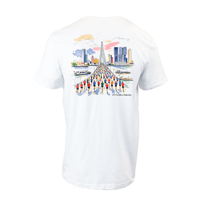 NN Marathon Rotterdam - T-shirt #demooiste drawing