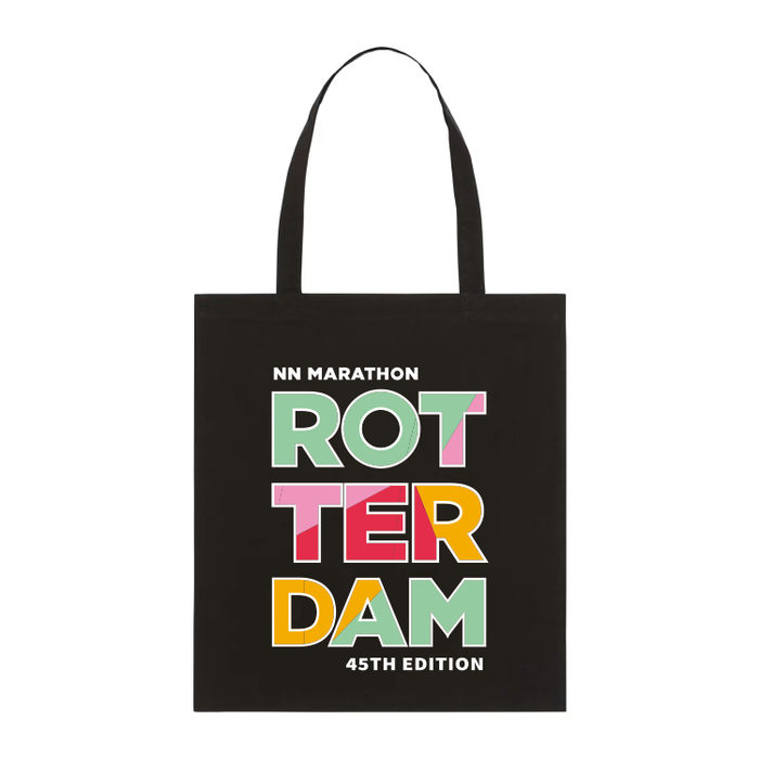 NN Marathon Rotterdam - Totebag black ROT/TER/DAM