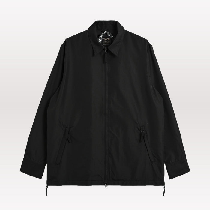 Non Down Military w-Zip Shirt - Black