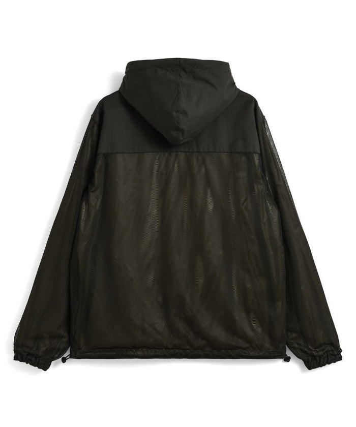 Non Down Mountain Reversible w-Zip Hood Jacket - Black / Olive