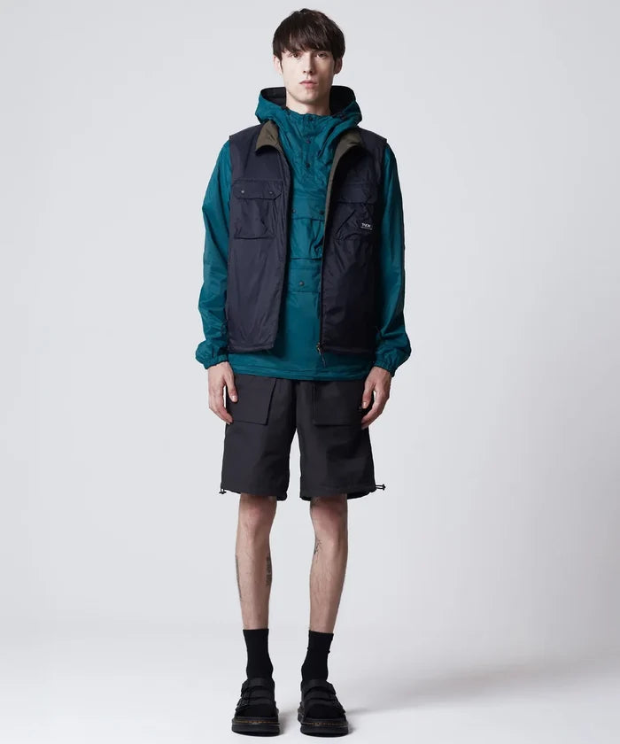 Non Down Mountain Reversible w-Zip Vest - Black / Dark Olive