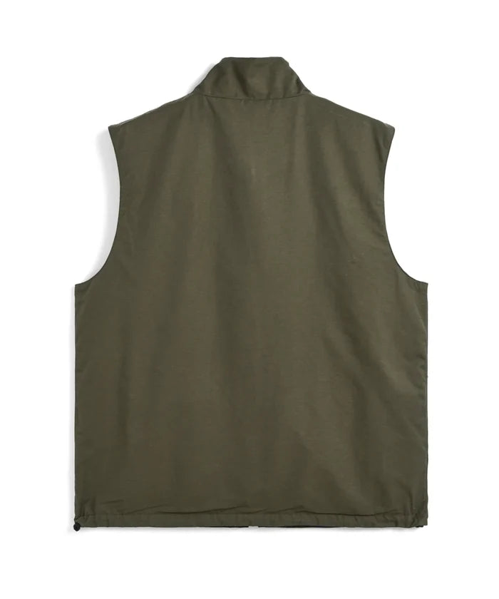 Non Down Mountain Reversible w-Zip Vest - Black / Dark Olive