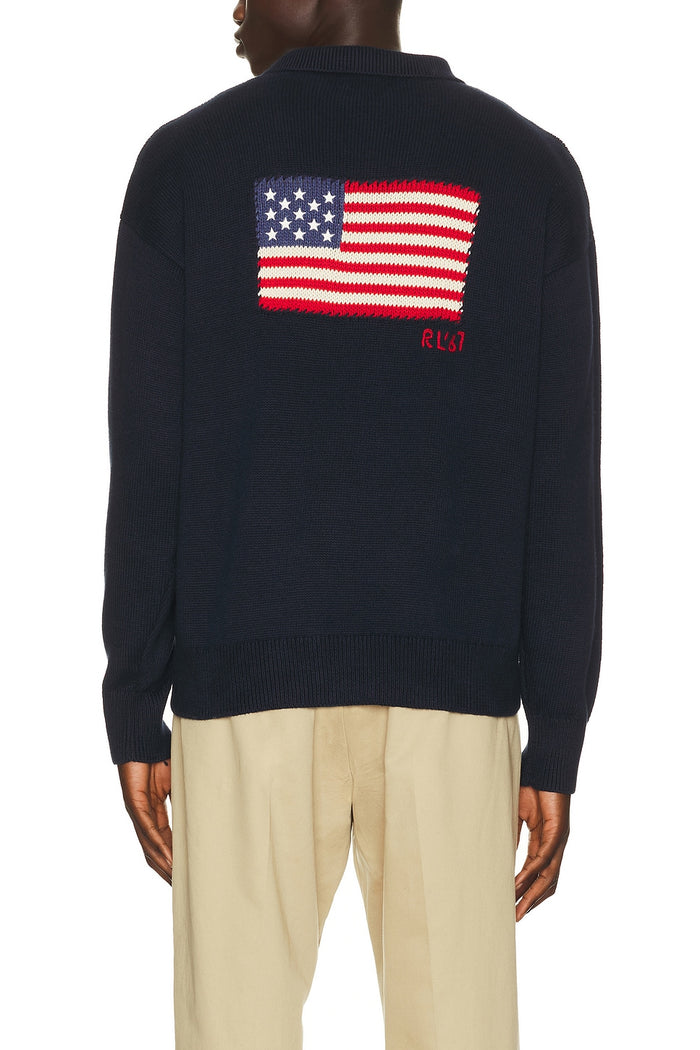 Novelty Flag Pullover Sweater - Madison's Niche
