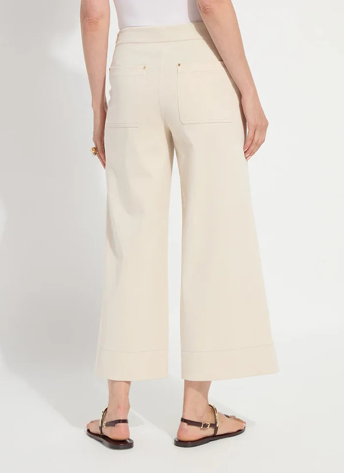 Nylah Detail Wide Leg Crop - Madison's Niche