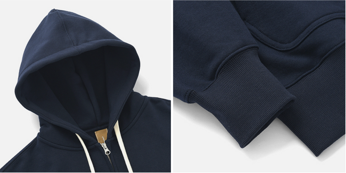 OG Heavyweight Hood Zip Up Parka - Navy