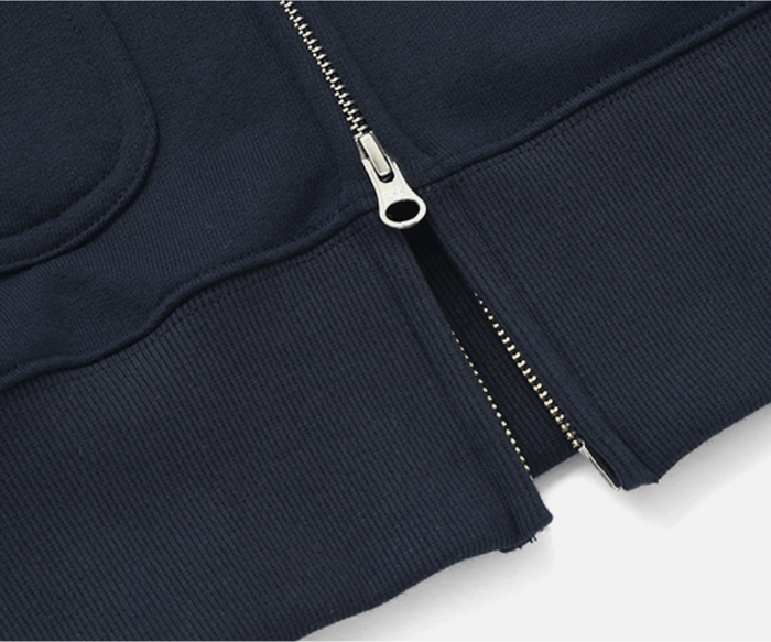 OG Heavyweight Hood Zip Up Parka - Navy