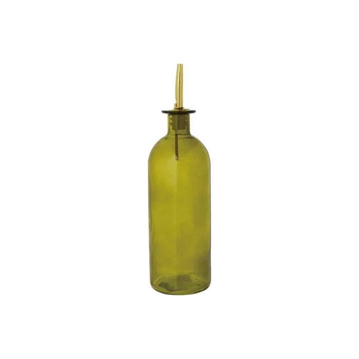 Olive Glass 16oz Oil Cruet - Madison's Niche