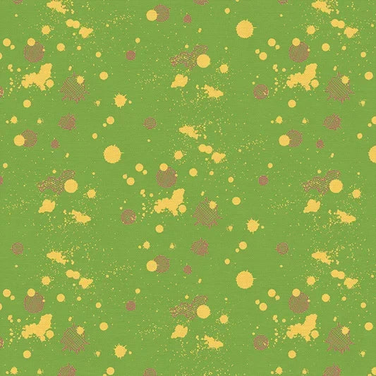 On Your Mark Ink Splats on Green Olive Blender