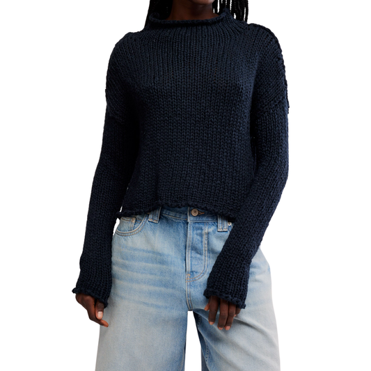 Opal Rollneck Sweater in Black