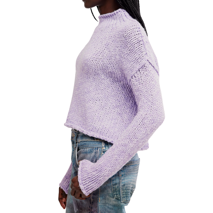 Opal Rollneck Sweater in Purple