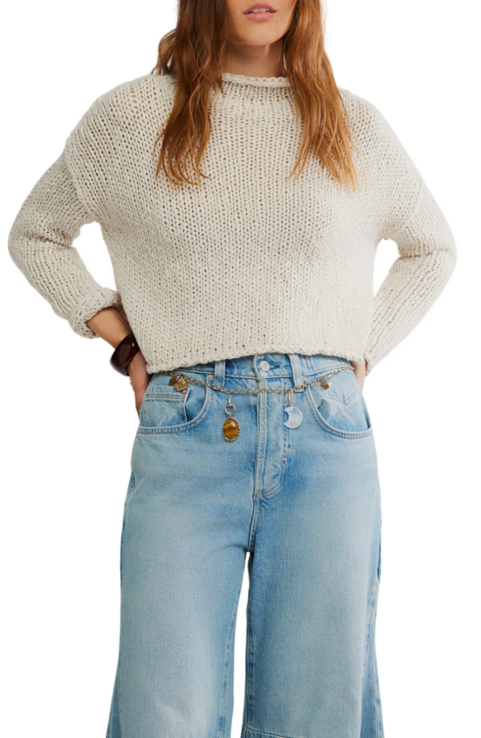 Opal Rollneck Sweater in Tea - Madison's Niche