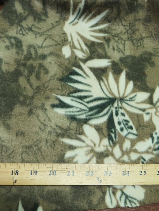 Oriental Vintage Floral Fleece Fabric