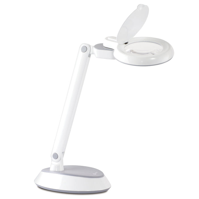OttLite Space-Saving LED Magnifier Desk Lamp
