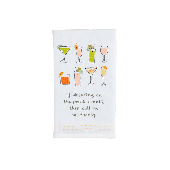 Outdoorsy Drinking Towel - Madison's Niche
