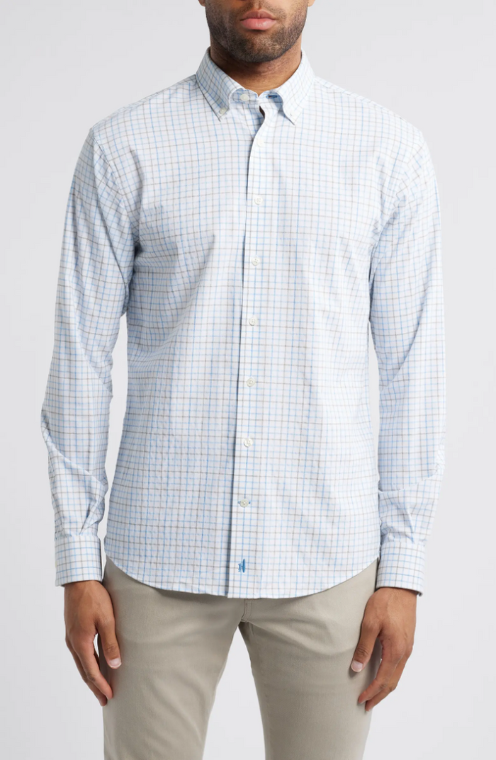 Paddock Button Down in Malibu - Madison's Niche