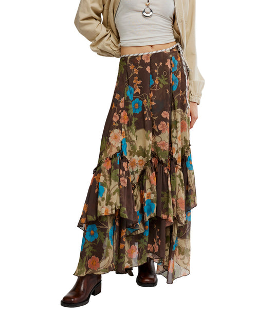Palermo Villa Chiffon Maxi in Chocolate - Madison's Niche