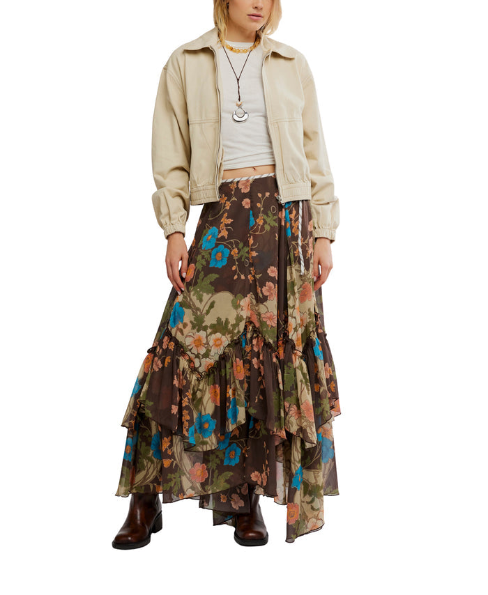 Palermo Villa Chiffon Maxi in Chocolate - Madison's Niche
