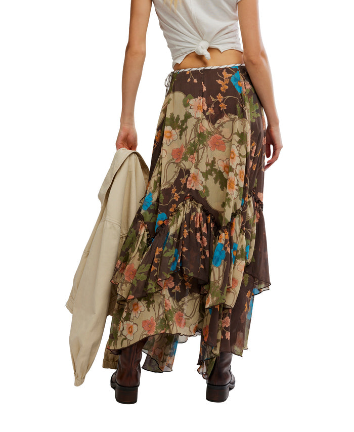 Palermo Villa Chiffon Maxi in Chocolate - Madison's Niche