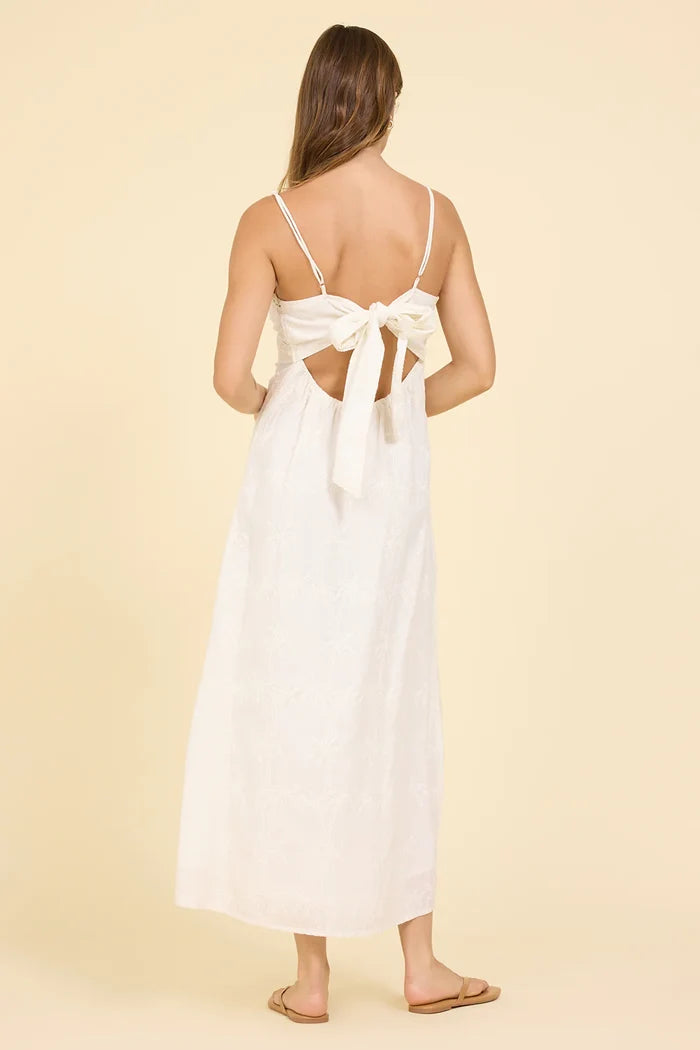 Palm Eyelet Maxi Dress - Madison's Niche