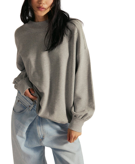 Palm Springs Pullover in Heather Grey - Madison's Niche