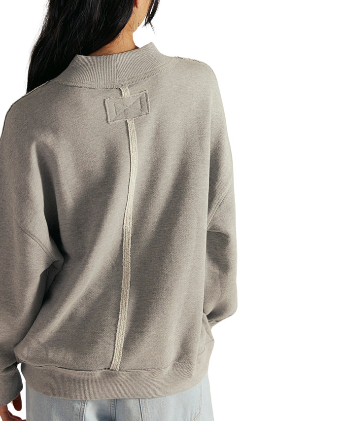 Palm Springs Pullover in Heather Grey - Madison's Niche